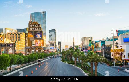 Las Vegas,Nevada,usa.07/28/16 : scenic view of Las Vegas cityscape at sunset,las vegas,Nevada,usa.
