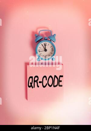 Handwriting text writing Qr Code. Conceptual photo the trademark 