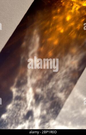 Light game reflections on paper Stock Photo