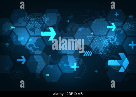 Operation of digital systems that are transferring data. Stock Vector