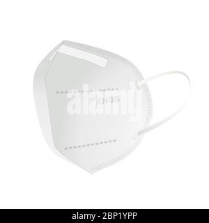 Respiratory Protective Mask - KN95 - Icon as EPS 10 File Stock Vector ...