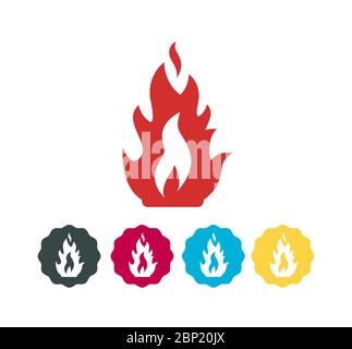 Camp Fire - Flame - Stock Icon as EPS 10 File Stock Vector