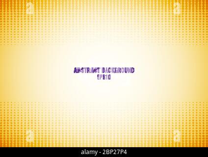 Abstract dots pattern halftone yellow gradient background and texture. Vector illustration Stock Vector