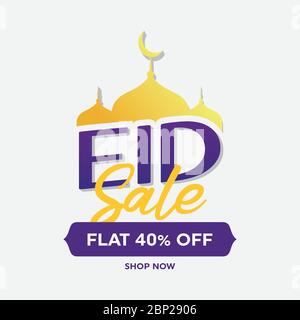 Sale sticker, tag or label for Eid Mubarak celebration, Sale flyer or template for Eid Mubarak celebration, discount, ied mubarak, ramadan kareem, eps 10