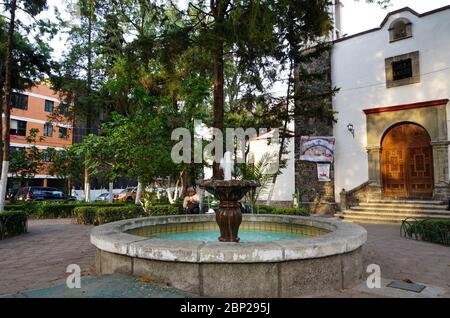 Plaza Romita in the La Romita neighborhood located in the Colonia Roma section of Mexico City. Stock Photo