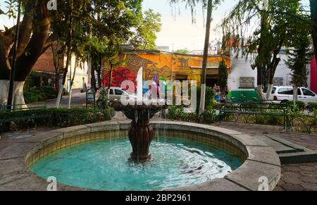 Plaza Romita in the La Romita neighborhood located in the Colonia Roma section of Mexico City. Stock Photo