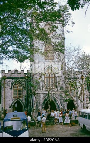 St. John's Parish Church, April 02, 1982, Barbados, the Caribbean Stock Photo