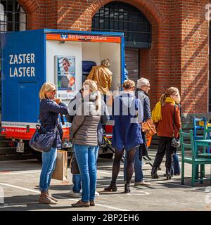 Mobile ATM in Berlin, Germany Stock Photo