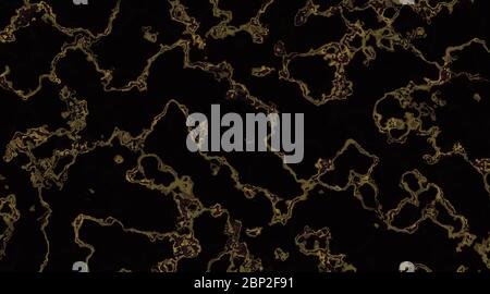 Marble with gold veins on black background. Template for wedding invitation. Marble vector texture Stock Vector