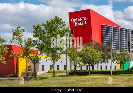 Orlando Health - Health Central Hospital in Ocoee (Metro Orlando), Florida. (USA) Stock Photo
