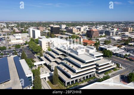 Aerial View Of Downtown Bakersfield, California Stock Photo - Alamy