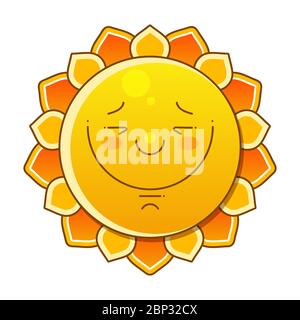 Sun Over White - Vector Illustration. Sun With Big Sign. Nice Background Stock Vector