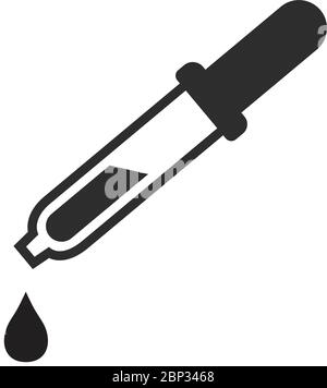 Eye drops bottle thin line icon vector vector isolated on white Stock Vector