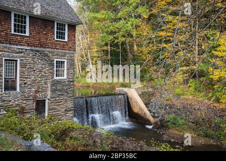 Blow-Me-Down Mill Detail, New Hampshire Stock Photo