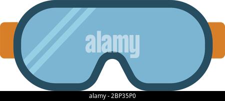 Safety glasses icon vector simple line illustration safety glasses design Stock Vector