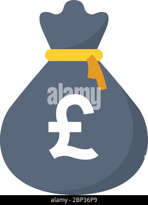 Money bag icon template symbol vector isolated on white Stock Vector