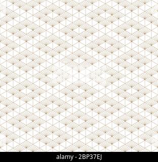 Beautiful Seamless japanese pattern kumiko for shoji screen, great design for any purposes. Japanese pattern background vector. Japanese traditional w Stock Vector