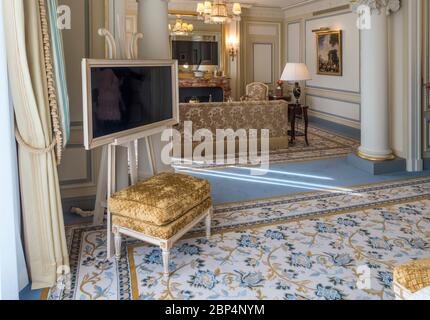 Luxury suite Ritz Hotel, Paris, France Stock Photo