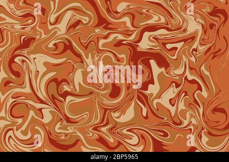 Marble textured in brown, orange, red color background (Vector) Stock Vector
