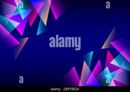 Abstract technology triangle background free vector Stock Vector