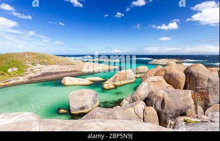 Elephant Rocks at William Bay National Park, Western Australia Stock Photo