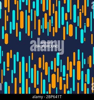 Abstract background of chaotic vertical lines, rounded stripes. Abstract geometric composition. Applicable for covers, placards, posters, brochures. Stock Vector