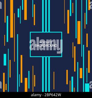 Abstract background of chaotic vertical lines, stripes. Abstract geometric composition. Applicable for covers, placards, posters, brochures, flyers. Stock Vector