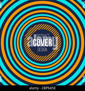 Abstract background of circles. Abstract geometric composition. Applicable for covers, placards, posters, brochures, flyers, banner designs. Color. Stock Vector