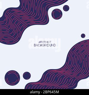 Abstract liquid shapes background. Smooth geometric shapes, dotted lines composition. Applicable for covers, placards, posters, brochures, flyers. Stock Vector