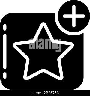 Star icon representing ‘Favourite’ Stock Vector