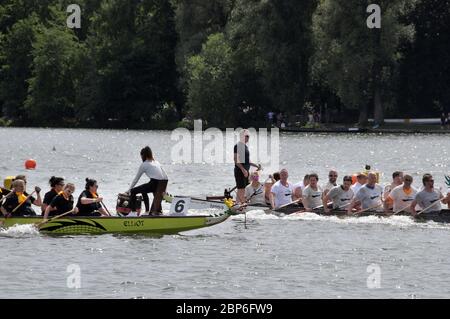 Dragon Boat Race 2019 in Hannover Stock Photo