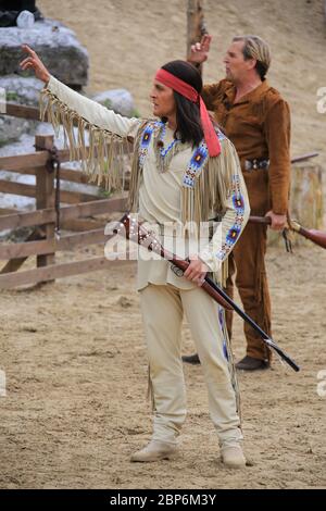 Alexander Klaws (Winnetou)),press introduction of the new season of the Kayl May Festival Under Vultures - The Son of the Baehrenjaeger,Bad Segeberg,21.06.2019 Stock Photo