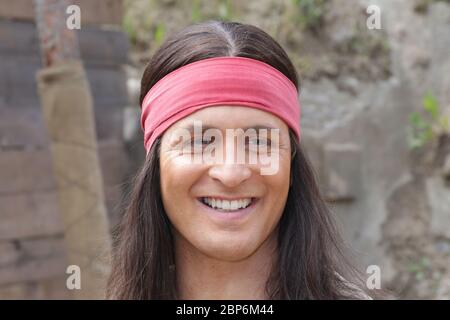 Alexander Klaws (Winnetou),press introduction of the new season of the Kayl May Festival Under Vultures - The Son of the Baehrenjaeger,Bad Segeberg,21.06.2019 Stock Photo