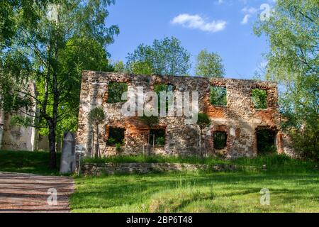 Bakery ruins, 'Die alte Heimat' - Döllersheim, Waldviertel, Austria Stock Photo
