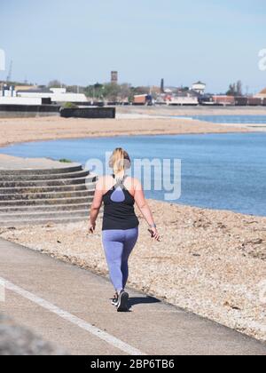 Sheerness, Kent, UK. 18th May, 2020. A sunny and warm morning in Sheerness, Kent. Credit: James Bell/Alamy Live News Stock Photo