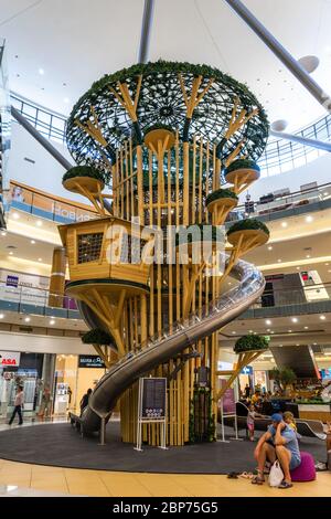 VARNA, BULGARIA - JUNE 26, 2019: The interior of the shopping and entertainment center 'Delta Planet'. Children's area. Stock Photo