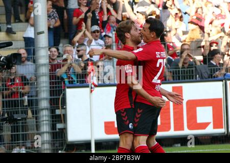 1. BL: 19-20: 5. Sptg. SC Freiburg - FC Augsburg Stock Photo