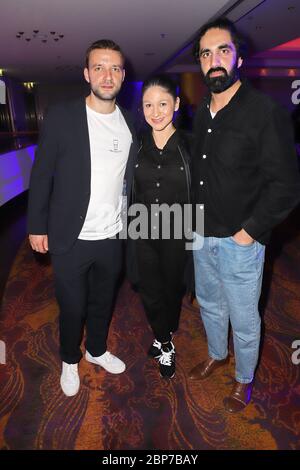 Jonas Minthe,Ines Nieri,Parbet Chugh,opening ceremony of the Filmfest Hamburg at the Cinemaxx Dammtor and then the aftershow in the Grand Elyssee,Hamburg,26.09.2019 Stock Photo