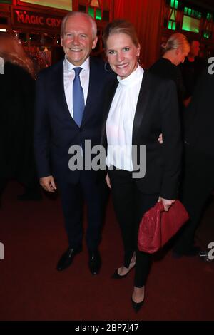 Ruediger Grube,Cornelia Poletto,premiere of Cornelia Poletto's Palazzo in the Spiegelpalast in front of the Deichtorhallen,Hamburg,15.11.2019 Stock Photo