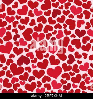 Hearts seamless pattern, can be used for celebrations, wedding invitation, mothers day and valentines day. Vector illustration. Stock Vector