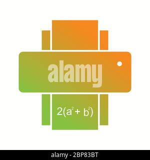 Beautiful Printer Glyph Vector Icon Stock Vector