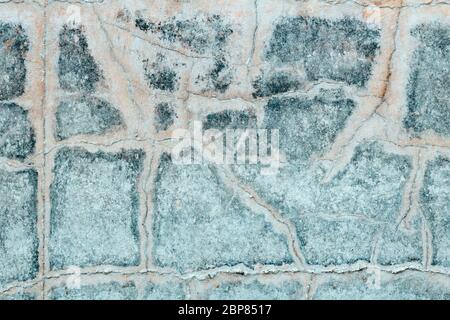Texture of weathered cracked concrete wall as abstract background Stock Photo