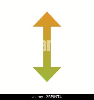 Beautiful Up Down Glyph Vector Icon Stock Vector Image & Art - Alamy