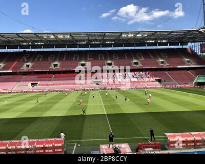 Overview, interior view, game scene, action, football 1.Bundesliga, 26.matchday, FC Cologne (K) - FSV FSV FSV Mainz 05 2: 2, on May 17, 2020 in Koeln/Germany. Photo: Holger Schmidt/Pool For journalistic purposes only! Only for editorial use! According to the requirements of the DFL Deutsche Fuvuball Liga, it is prohibited to use or have photos taken in the stadium and/or photos taken by the game in the form of sequence pictures and/or video-like photo series. DFL regulations prohibit any use of photographs as image sequences and/or quasi-video. ¬ | usage worldwide Stock Photo