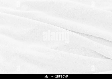 Top view Abstract White cloth background with soft waves.Wave and curve  overlapping with different shadow of color,white fabric, crumpled fabric.  27431174 Stock Photo at Vecteezy