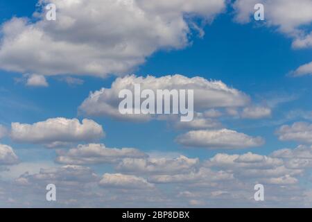 Typical Dutch sky with clouds in a way the Dutch painters used to paint them during the golden era Stock Photo
