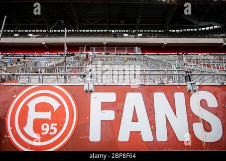 empty grandstands, no fans Soccer 1. Bundesliga, 26. matchday, Fortuna Dusseldorf (D) - SC Paderborn 07 (PB), on May 16, 2020 in Duesseldorf/Germany. Photo: Moritz Mvºller/Pool via PHOTO AGENCY SVEN SIMON For journalistic purposes only! Only for editorial use! ## Gemvssvu the requirements of the DFL Deutsche Fuvuball Liga, it is prohibited to use or have in the stadium and/or photos taken from the game in the form of sequence pictures and/or video-like photo series. DFL regulations prohibit any use of photographs as image sequences and/or quasi-video ## ¬ | usage worldwide Stock Photo