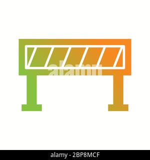 Beautiful Volleyball Net Glyph Vector Icon Stock Vector