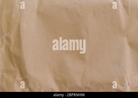 Brown wrinkle recycle paper background. Paper texture Stock Photo