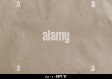Brown wrinkle recycle paper background. Paper texture Stock Photo